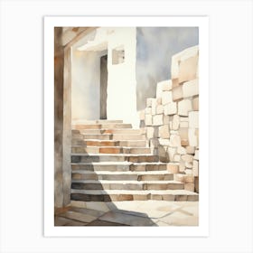 Stairway To Greece Art Print