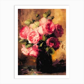 Roses In A Vase 8 Art Print