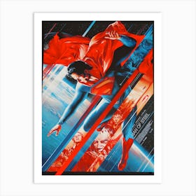 Movie superhero poster Art Print