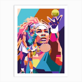 Serena Williams wpap art Art Print