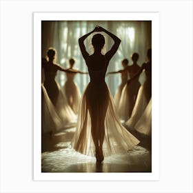 Ballet Dancers In The Studio Art Print