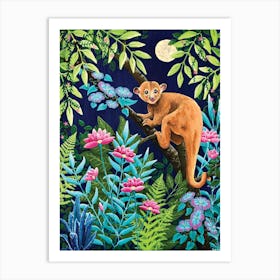 Kinkajou Jungle Art Print