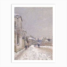 A Winter Scene In Paris Wall Art Print Art Print