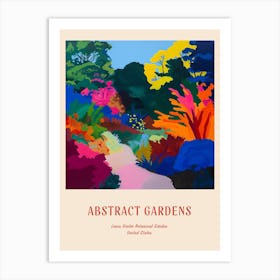 Colourful Gardens Lewis Ginter Botanical Garden Usa 1 Red Poster Art Print