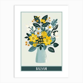 Balsam Tree Flat Illustration 4 Poster Art Print