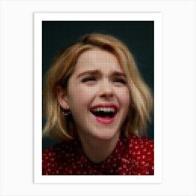 Kiernan Shipka In Style Dots Art Print