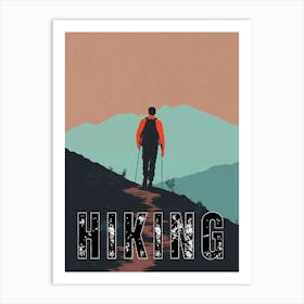 Hiking Art Print