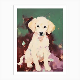 A Poodle Dog Painting, Impressionist 4 Art Print