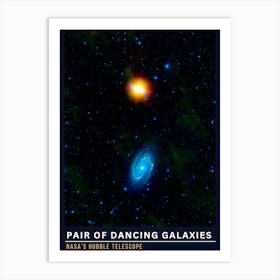 Pair Of Dancing Galaxies 1 Art Print