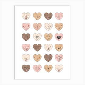 Heart Pussys Art Print