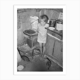 Corner Of Kitchen In Tent Home Of Family Near Sallisaw, Oklahoma, Sequoyah County By Russell Lee Art Print