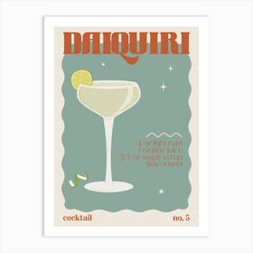 Daiquiri Cocktail Art Print