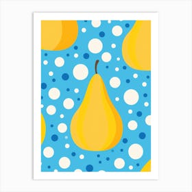 Pear Seamless Pattern Art Print