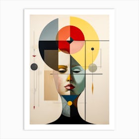 Abstract Illustration Of A Woman And The Cosmos 26 Art Print