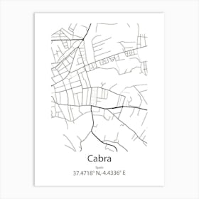 Cabra,Spain Minimalist Map Poster