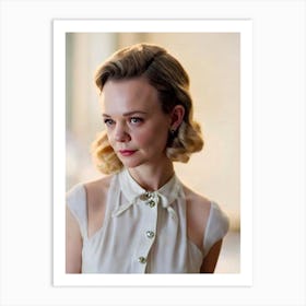 Carey Mulligan Retro Collage Movies Art Print