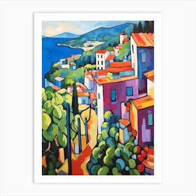 Cinque Terre Italy 3 Fauvist Painting Art Print