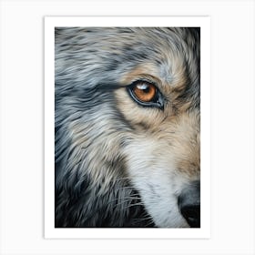 Honshu Wolf Eye 3 Art Print