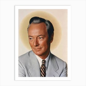 Christopher Plummer Retro Collage Movies Art Print