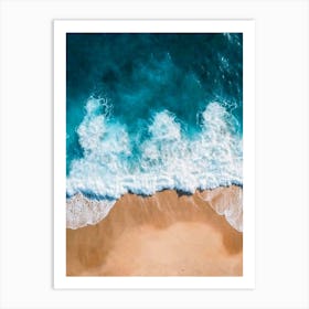 Aerial View Of A Beach 116 Art Print