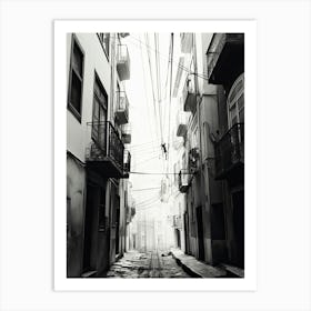 Lisbon, Portugal, Photography In Black And White 4 Art Print