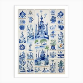 Blue And White Chinoiserie 1 Art Print