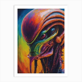 Alien Head 2 Art Print
