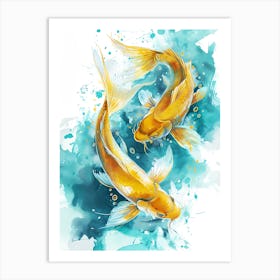 Koi Fish Art Print