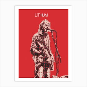 Lithium Kurt Cobain Art Print