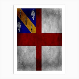 Herm Flag Texture Art Print