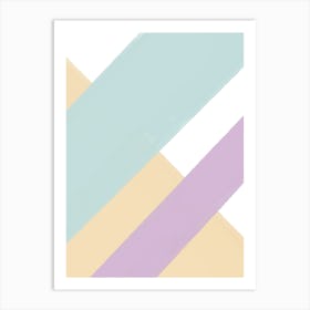 Pastel Stripes Art Print