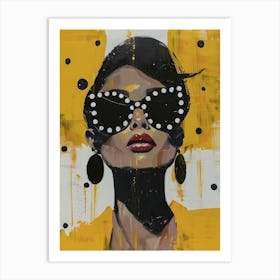 Woman In Sunglasses 16 Art Print