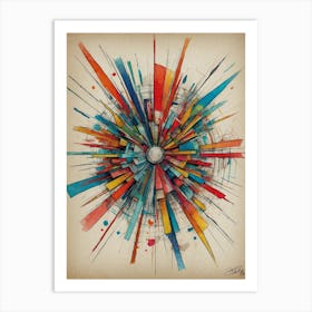 Abstract Burst Art Print