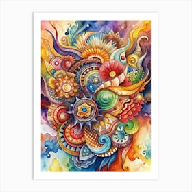 Colorful Abstract Painting Art Print