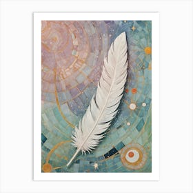 White Feather Art Print