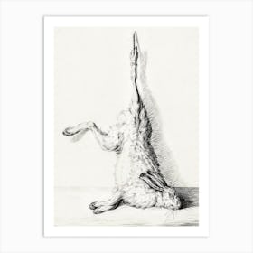 Dead Hare, Hanging From A Hind Leg, Jean Bernard Art Print