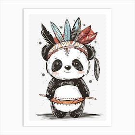 Indian Panda 11 Art Print