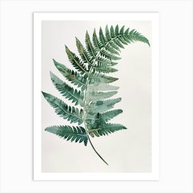 Japanese Tassel Fern Painting 3 Art Print