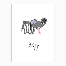 Dog. Art Print