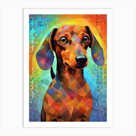 Dachshund dog 4 Art Print