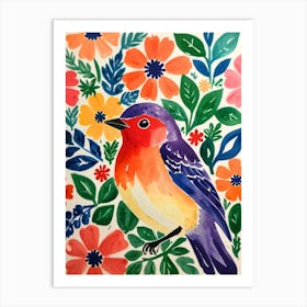 Bird In The Garden Art Print