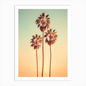 California Dreaming - Sunrise Palms Art Print