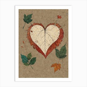 Autumn Heart 3 Art Print
