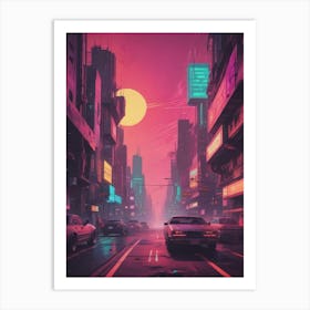 Cyborg City Art Print