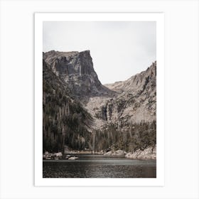 Rugged Mountain Lake Art Print