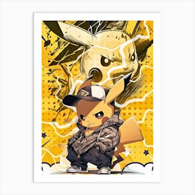 Pokemon Pikachu Art Print