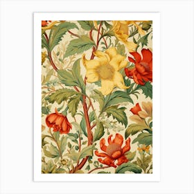 Floral Wallpaper 38 Art Print