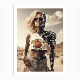 Robot Girl 7 Art Print