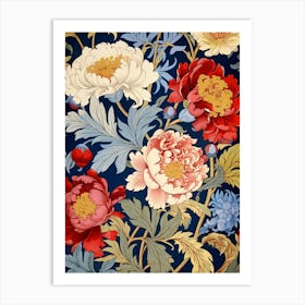 Peony Wallpaper 2 Art Print