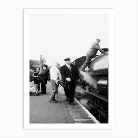 Autum 2024 Isle Of Wight Steam Railway (Guard And Stoker) Art Print